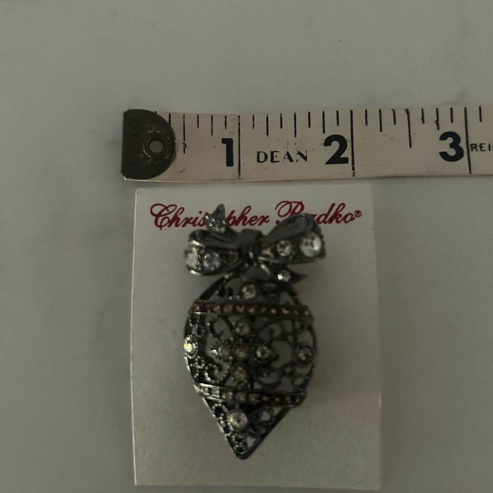 Christopher Radko Christmas Broach Never used in mint condition